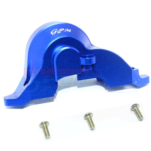 GPM Alum Transmission Upper Spur Gear Case Cover (4Pcs) Blue : TRX-4 / TRX-6