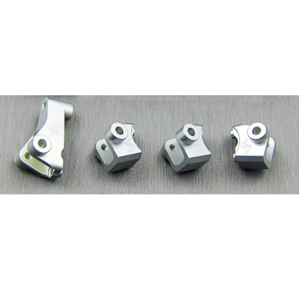 SAMIX TRX4-6042S Aluminium lower shock / suspension link mount (4) Silver: TRX-4