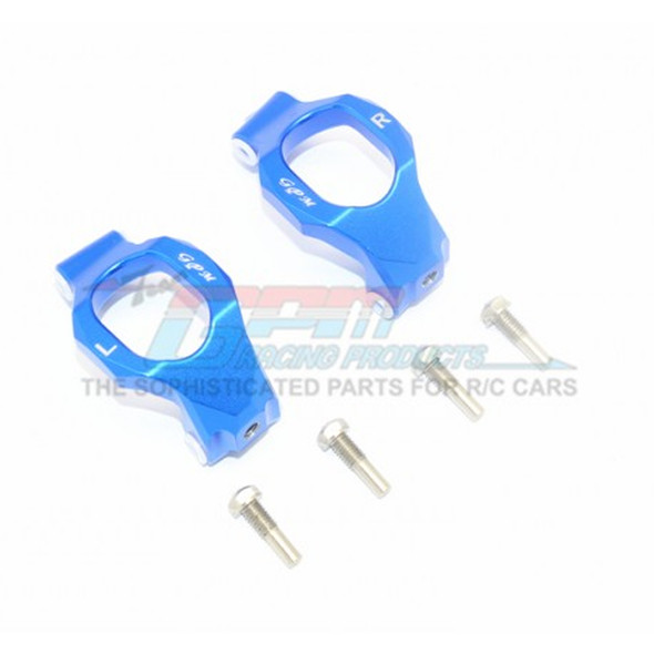 GPM Racing Aluminum Front C-Hubs Blue : Maxx Monster Truck GPM Racing Aluminum Front C-Hubs Blue : Maxx Monster Truck