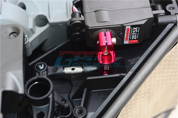 GPM Alum Servo Horn Black w/ SST Adjustable Tie Rods : Unlimited Desert Racer