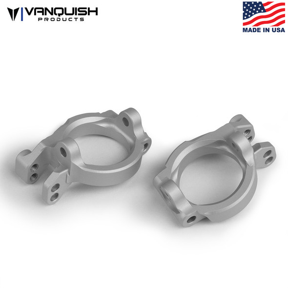 Vanquish VPS07581 Clear Anodized Front Caster Blocks Axial Yeti