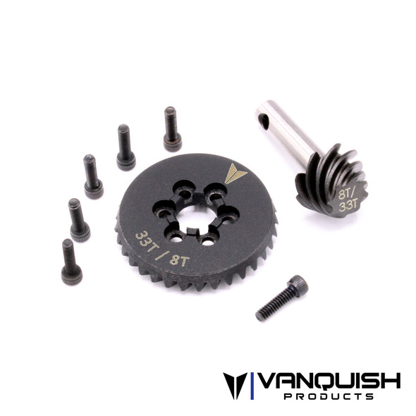 Vanquish VPS08331 AR44 Axle Underdrive Gear Set - 33T/8T : SCX10-II