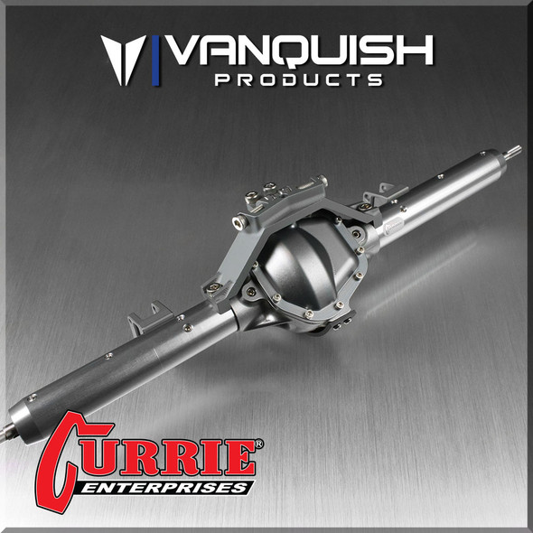 Vanquish VPS08348 Aluminum Wraith/Yeti Centered Pumpkin Rear Currie Axle Grey
