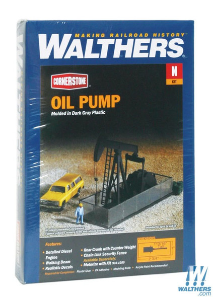 Walthers 933-3248 Walking Beam-Horse Head Oil Pump Kit : N Scale