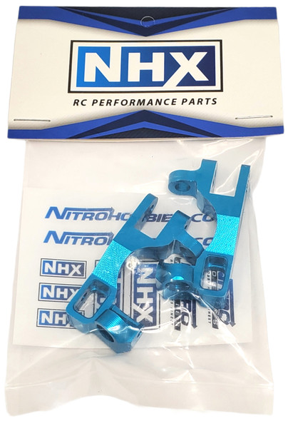 NHX RC Aluminum Front Caster Block : Slash 4x4 Stampede 4x4 Blue