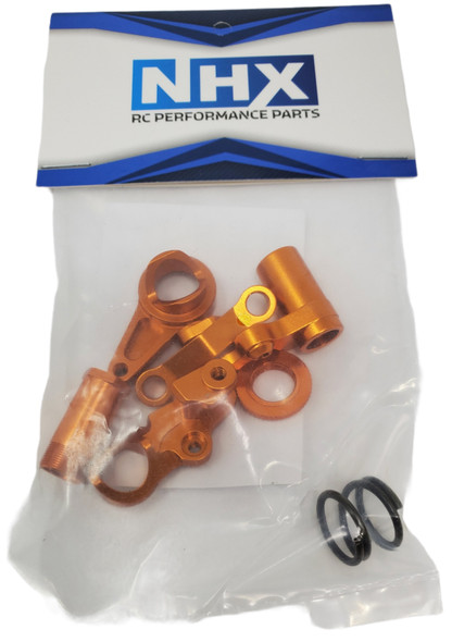 NHX Aluminum Steering Bellcrank Set - Orange : Traxxas Slash 4x4