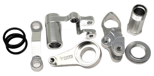 NHX Aluminum Steering Bellcrank Set - Silver : Traxxas Slash 4x4