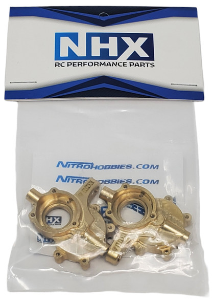 NHX Brass Front Steering Cup Upgrade Portal Housing : Redcat GEN8 RC Crawler