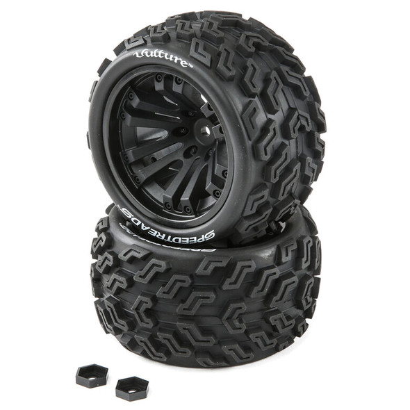 Duratrax DTXC2901 SpeedTreads Vulture Stadium/Monster Truck Tires/Wheels (2)