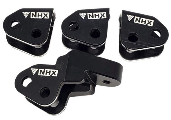 NHX RC Aluminum Link Mount Set Black : Redcat GEN8