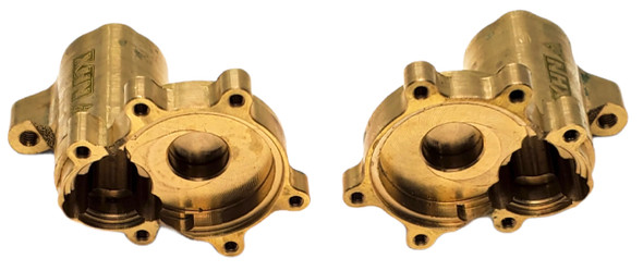 NHX Brass Rear Hub Inner Portal Housing Set : Redcat GEN8