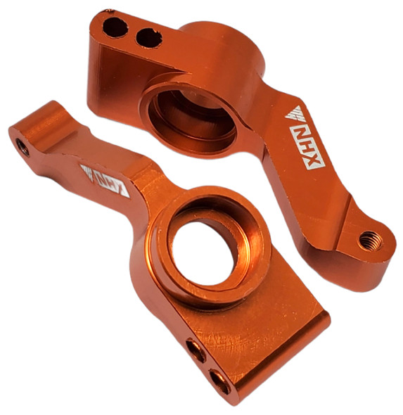 NHX Aluminum Rear Stub Axle Carriers : Slash 4x4 Stampede 4x4 Orange