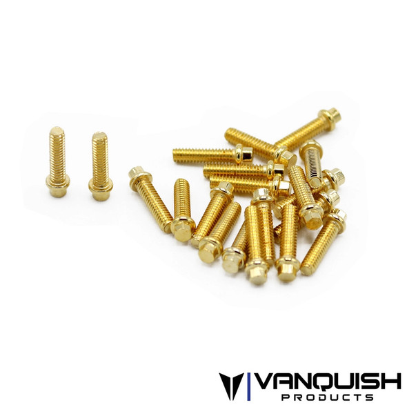 Vanquish VPS01712  M2x8 GR8 Plated Steel Forged Scale Hardware (20 Pcs)