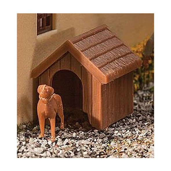 Walthers 949-4147 Dog & Kennel - Doghouse Kit - HO Scale