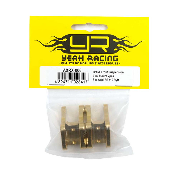 Yeah Racing AXRX-006 Brass Front Suspension Link Mount 2pcs : Axial RBX10 Ryft