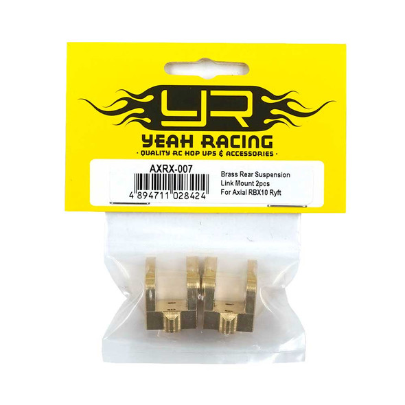 Yeah Racing AXRX-007 Brass Rear Suspension Link Mount 2pcs : Axial RBX10 Ryft