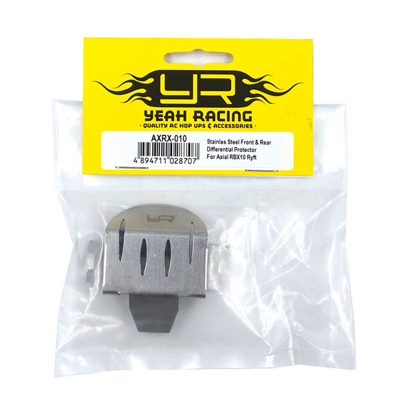 Yeah Racing AXRX-010 Stainless Steel Front & Rear Differential Protector : Axial RBX10 Ryft