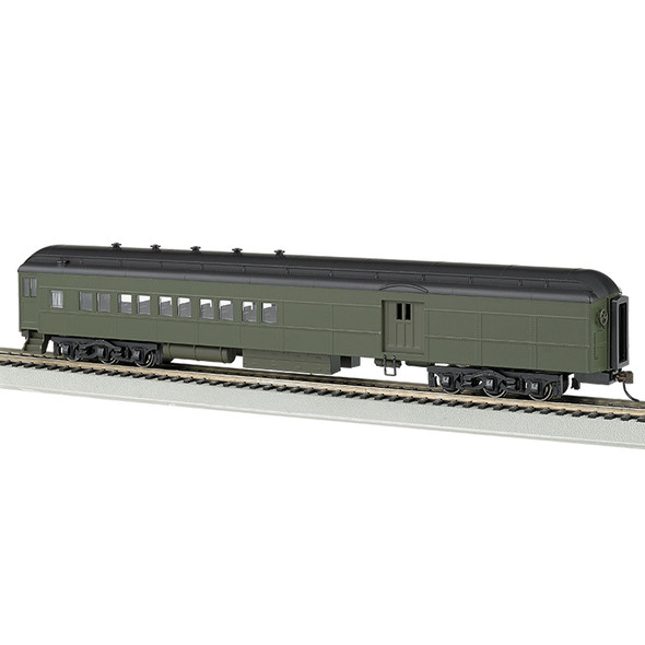 Bachmann 13608 Pullman Green Passenger Car 72' Heavyweight Combine HO Scale