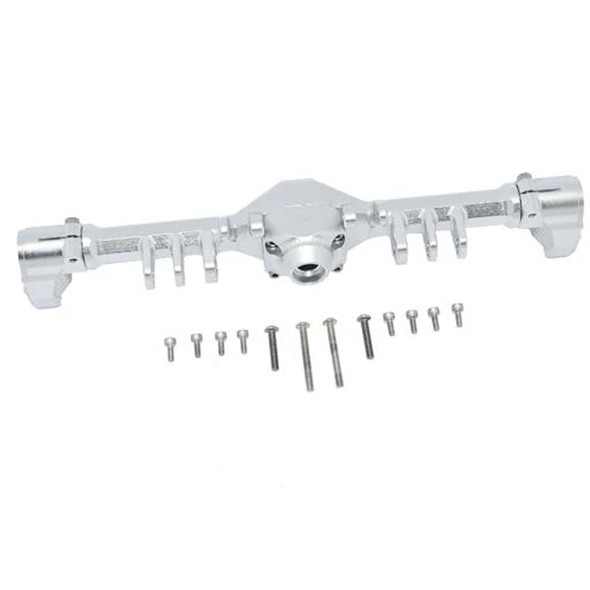 GPM Racing Aluminum Rear Gear Box Silver : Axial Capra 1.9 UTB