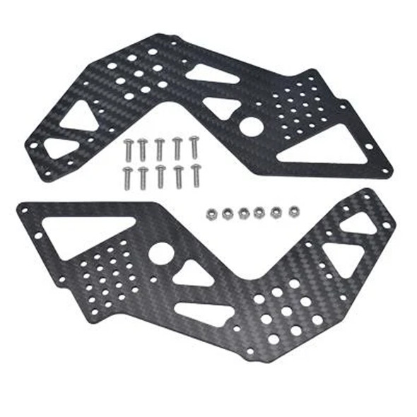 GPM Racing Carbon Fiber Front Or Rear Chassis Side Panels Black : Losi LMT