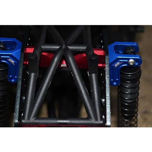 GPM Racing Aluminum Front Or Rear Frame Brace Blue : Losi 1/8 LMT