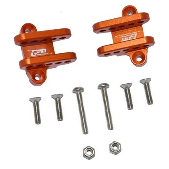 GPM Racing Aluminum Front Or Rear Lower Shock Mount Orange : Losi 1/8 LMT