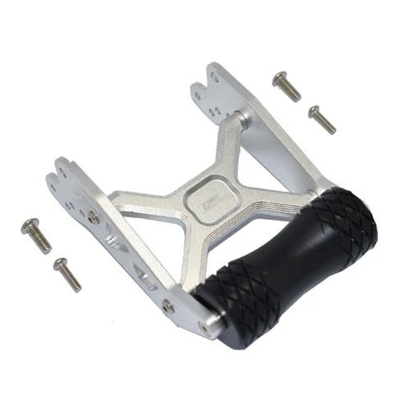 GPM Racing Aluminum Rear Adjustable Wheelie Silver : Losi 1/8 LMT