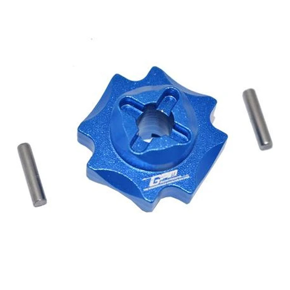 GPM Racing Aluminum Center Differential Outputs Blue : Losi 1/8 LMT Solid Axle