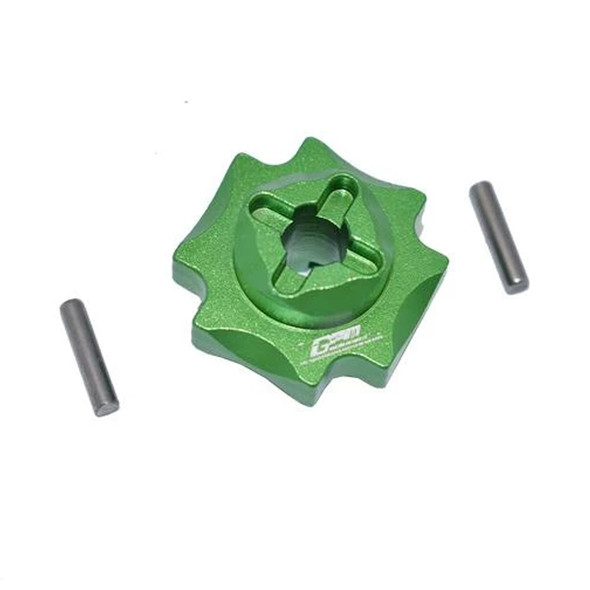 GPM Racing Aluminum Center Differential Outputs Green : Losi 1/8 LMT Solid Axle
