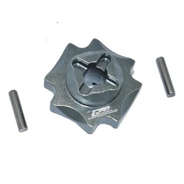 GPM Racing Aluminum Center Differential Outputs Grey : Losi 1/8 LMT Solid Axle