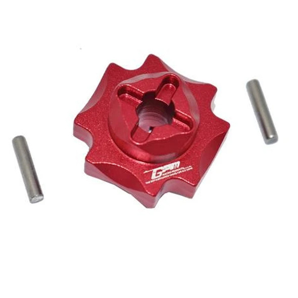 GPM Racing Aluminum Center Differential Outputs Red : Losi 1/8 LMT Solid Axle