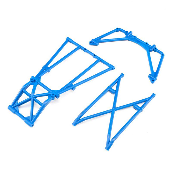 Losi LOS241049 Rear Cage and Hoop Bars Blue : LMT