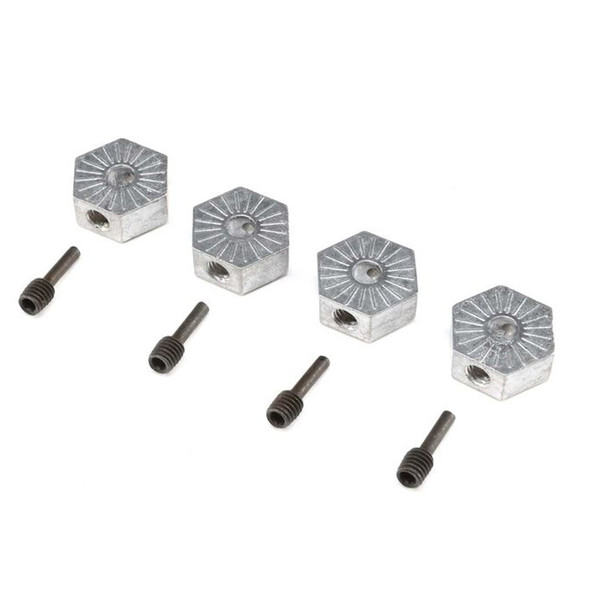 Losi LOS242053 17mm Hex Adapter with Screw Pin (4) : LMT