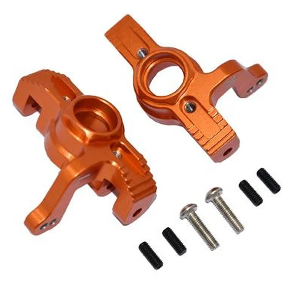 GPM Racing Aluminum Front Knuckle Arms Orange : Losi 1/10 Lasernut U4