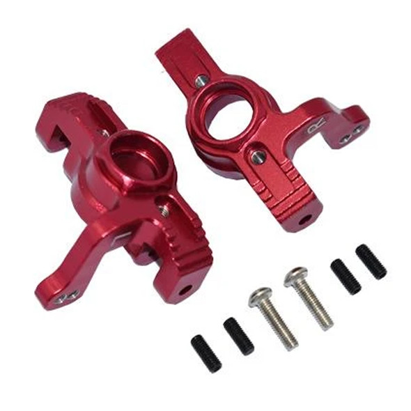 GPM Racing Aluminum Front Knuckle Arms Red : Losi 1/10 Lasernut U4