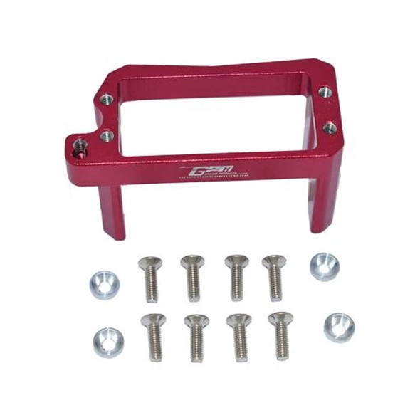 GPM Racing Aluminum Servo Mount Red : Losi 1/10 Lasernut U4