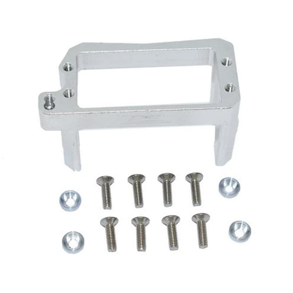 GPM Racing Aluminum Servo Mount Silver : Losi 1/10 Lasernut U4