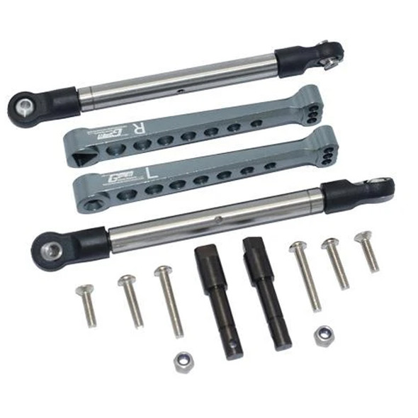 GPM Aluminum Rear Sway Bar & Stainless Steel Linkage Grey : Losi Lasernut U4