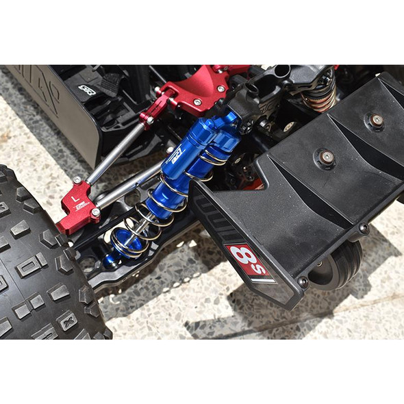 GPM Alum Rear L-Shape Piggy Back Spring Dampers 187mm Grey : Kraton/Outcast 8S