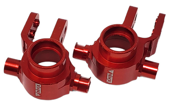 NHX Aluminum Steering Blocks Red : Slash 4x4/Stampede 4x4