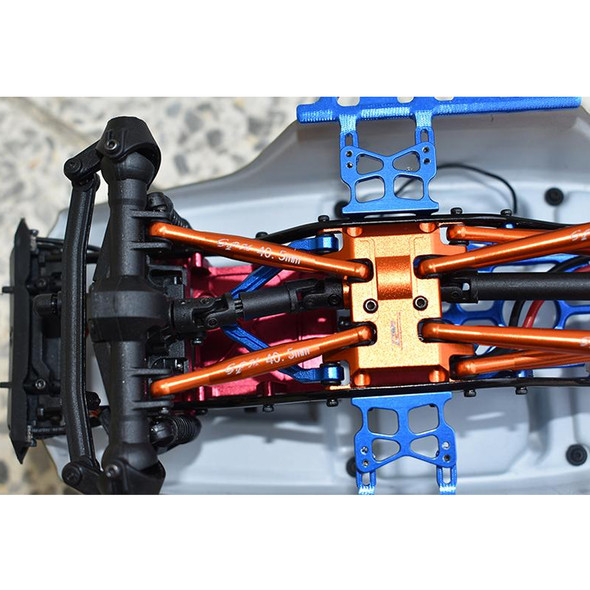 GPM Racing Aluminium Suspension Links Set Orange : Axial 1/24 SCX24 Deadbolt