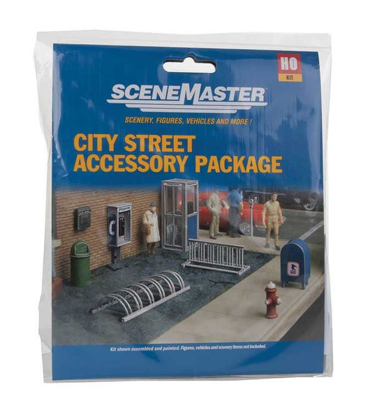 Walthers 949-4121 City Street Accessory Package Kit HO Scale