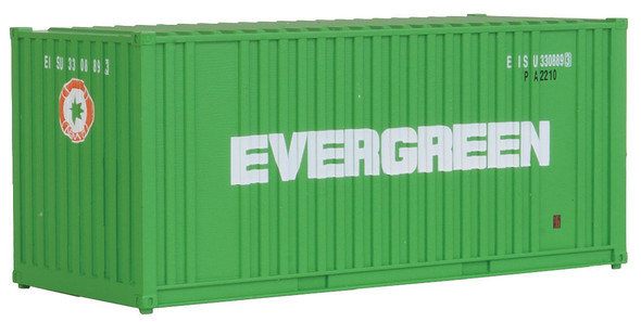 Walthers 20' Corrugated Container w/ Flat Panel Evergreen HO Scale