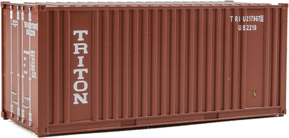 Walthers 20' Corrugated Container w/ Flat Panel Triton HO Scale