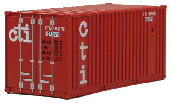 Walthers 20' Corrugated Container w/ Flat Panel - CTI HO Scale