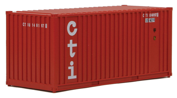 Walthers 20' Corrugated Container w/ Flat Panel - CTI HO Scale