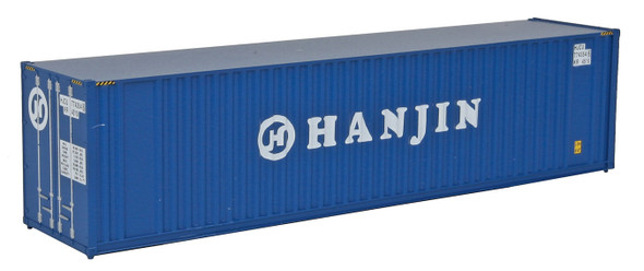 Walthers 40' Hi-Cube Corrugated Container w/Flat Roof - Hanjin HO Scale