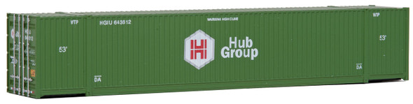 Walthers 53' Singamas Corrugated Side Container - Hub Group HO Scale