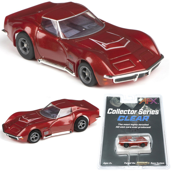 AFX 22038 1970 Corvette LT1 Red Metallic - Mega G+ HO Scale Slot Car