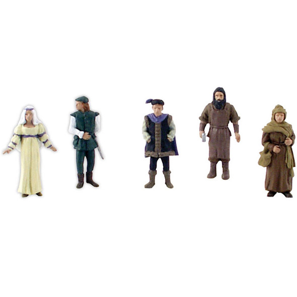 Woodland Scenics SP4442 Castle Dwellers Scene Setters (5Pcs) HO Scale